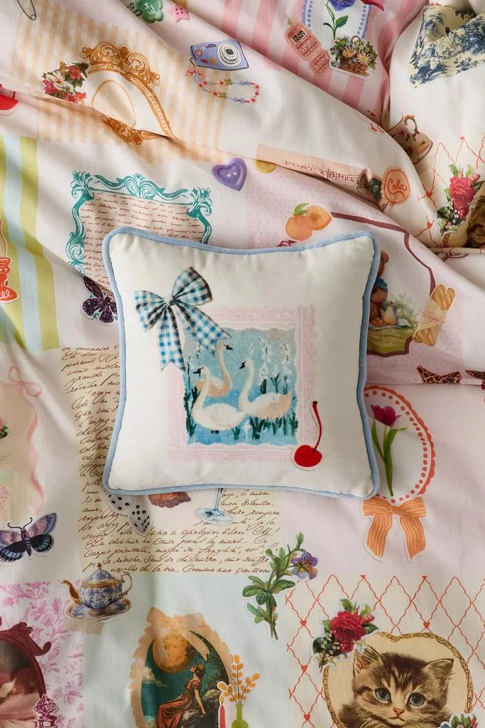 Urban Outfitters Thara Icon Mini Velvet Throw Pillow