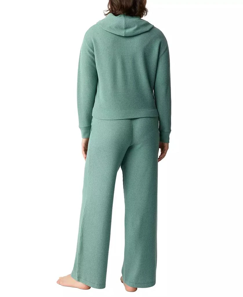 GAP GapBody Women's 2-Pc. Hooded Brushed Waffle Pajama Set 2