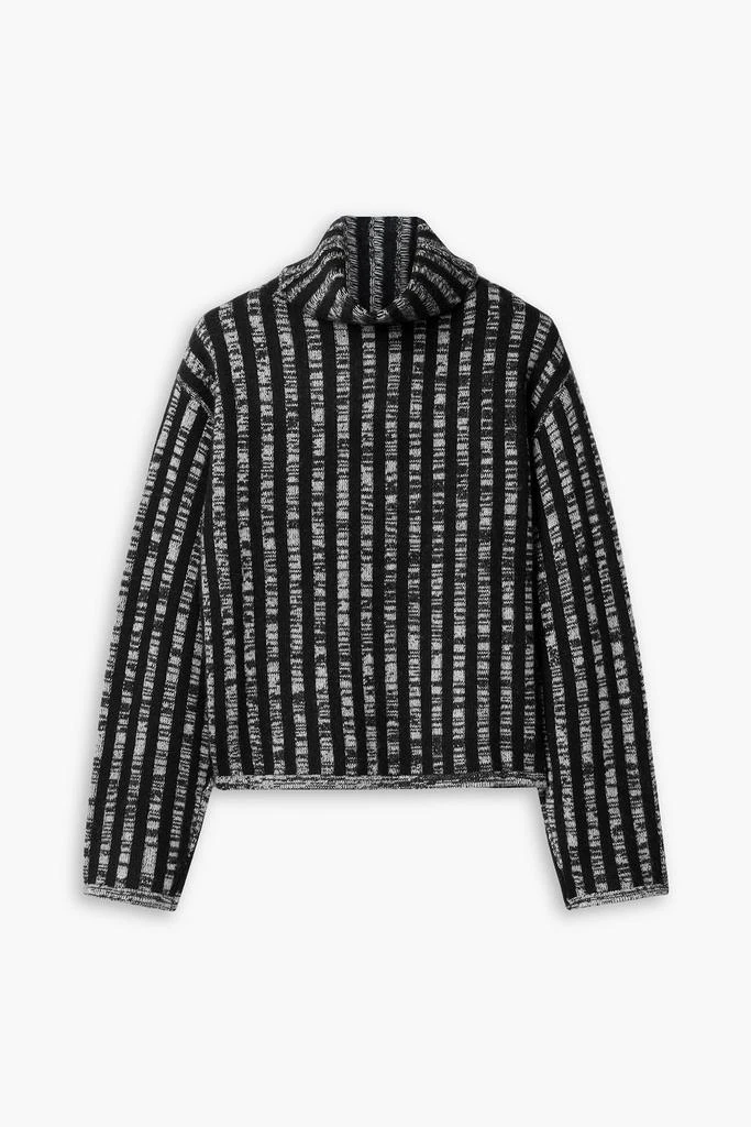 Joseph Striped wool and cashmere-blend turtleneck sweater 1