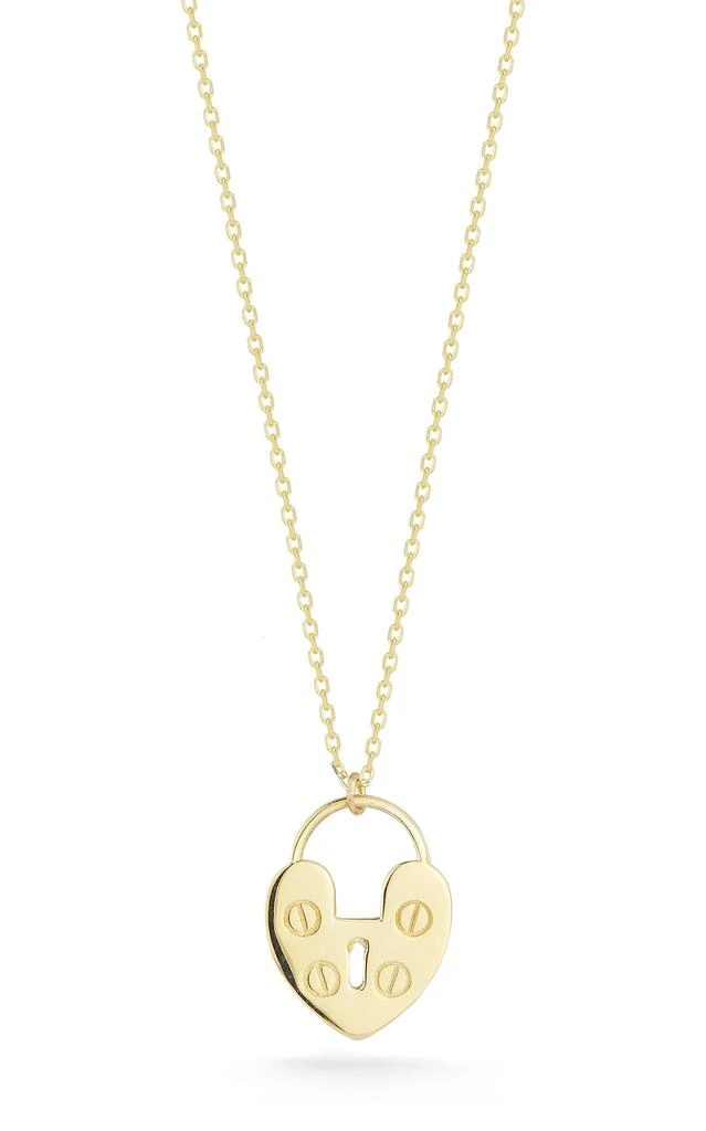 Ember Fine Jewelry 14K Gold Padlock Necklace 1