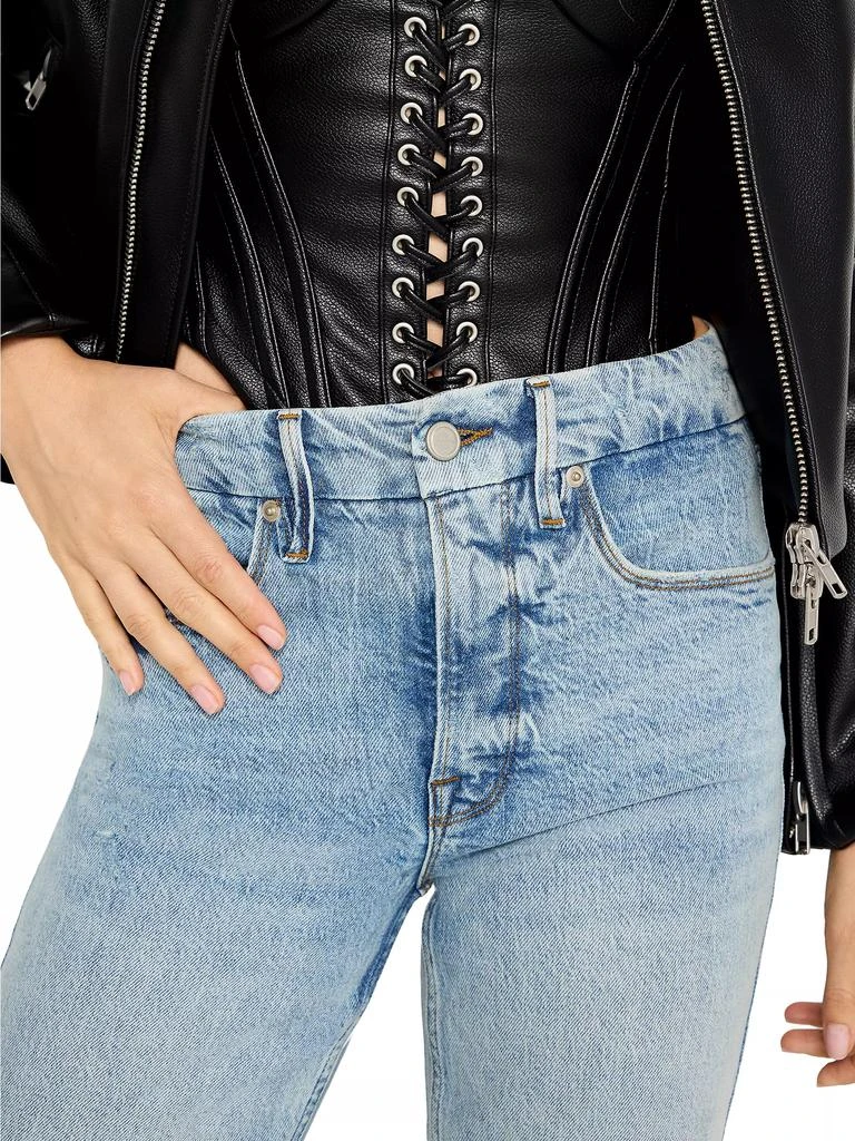 Good American Good Icon Straight Jeans 5