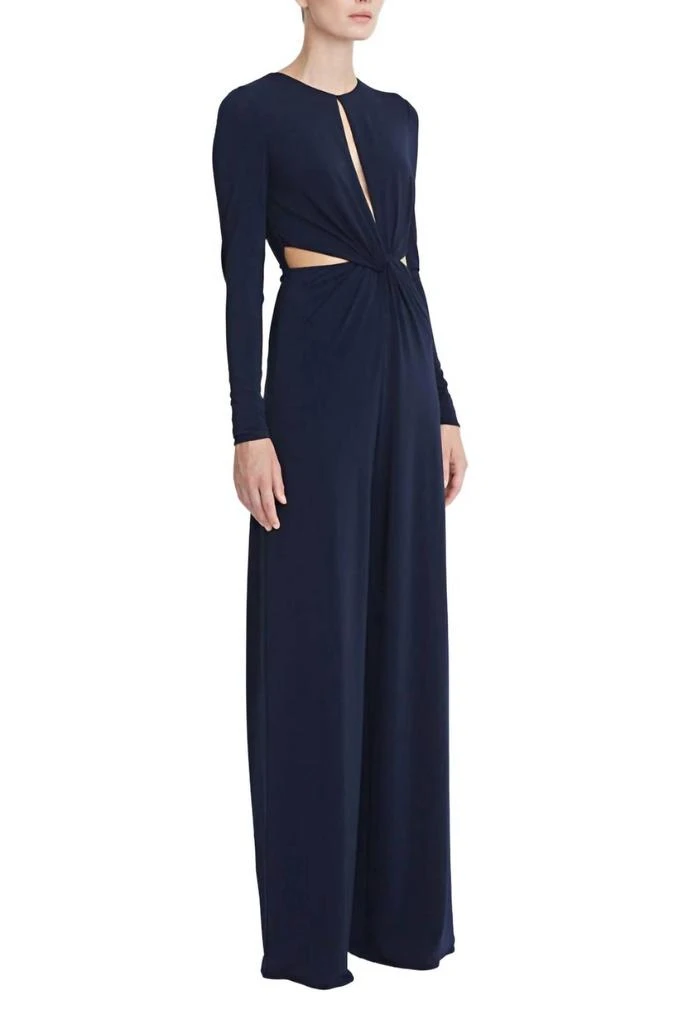 Halston Heritage Halston Heritage - Long Sleeve Keyhole Crossed Front Jumpsuit 3