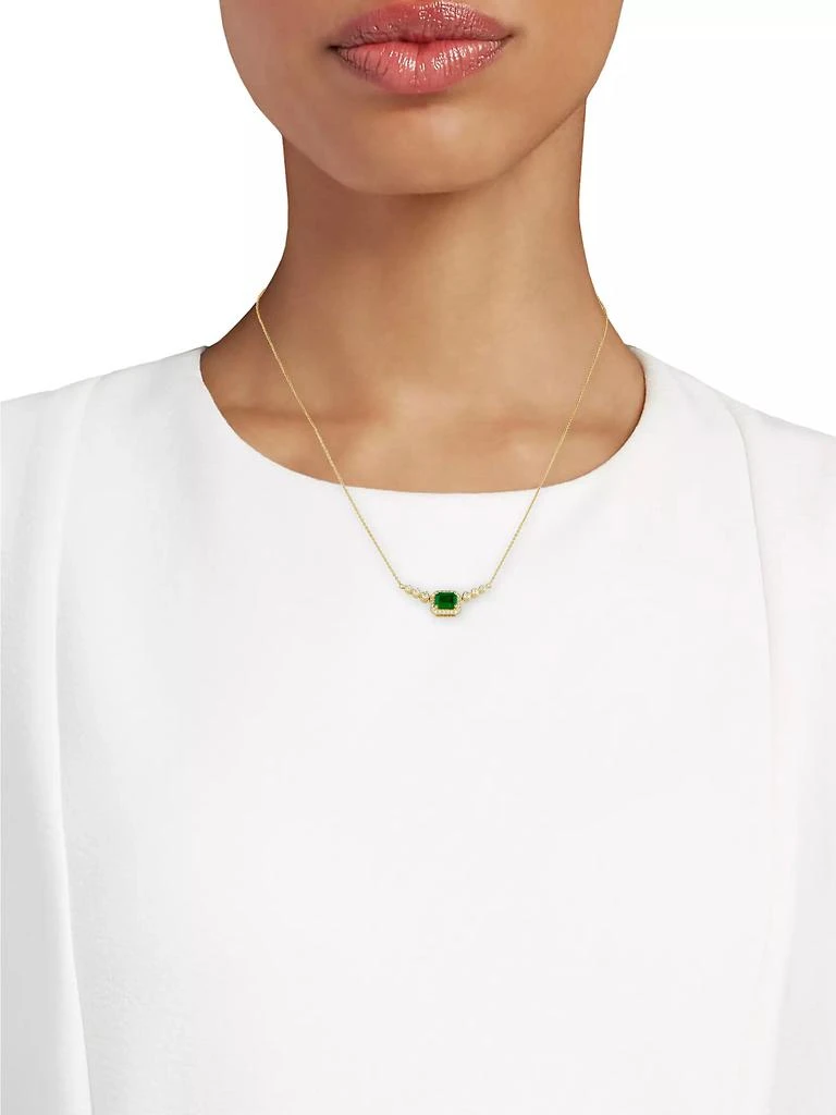 Saks Fifth Avenue Collection 14K Yellow Gold, Emerald
0.25 TCW Diamond Necklace 2