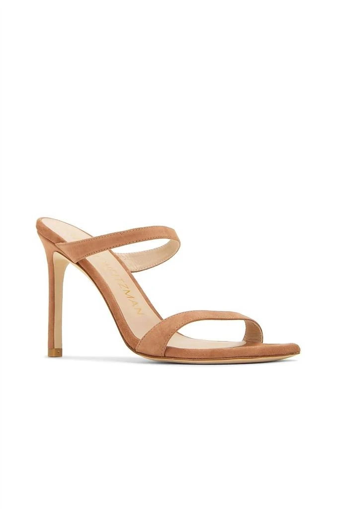 Stuart Weitzman Aleena 100 Sandal In Cappucino 2