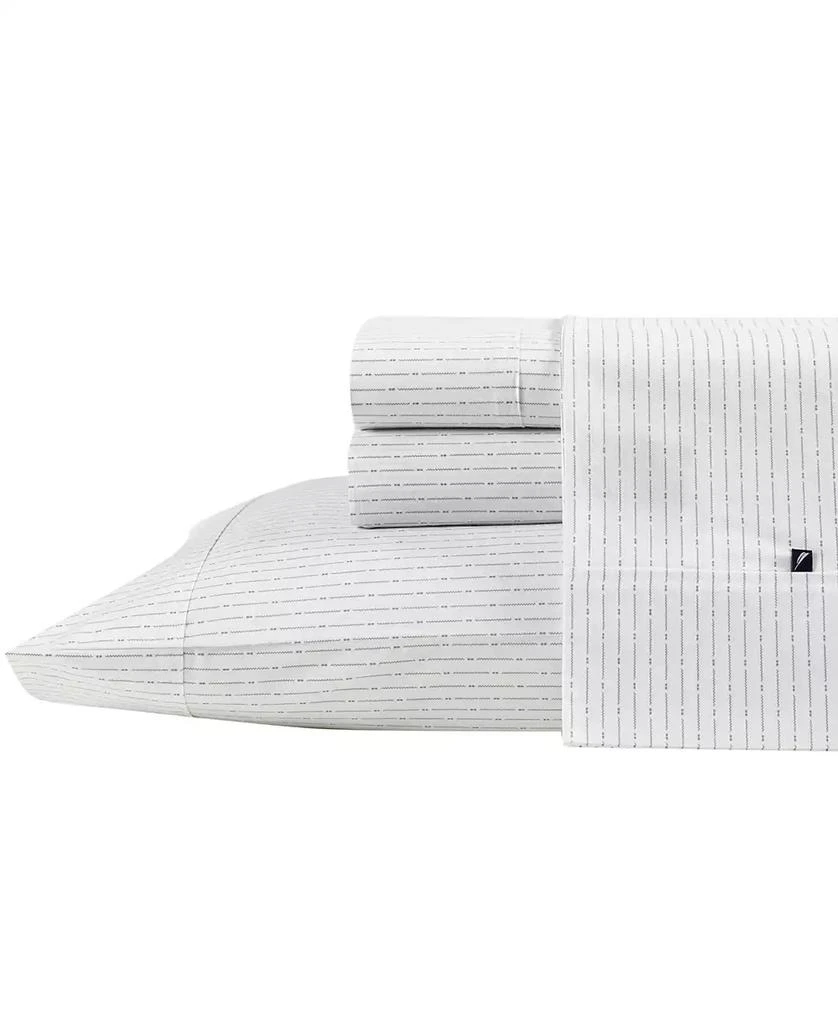 Nautica Buoy Line Cotton Percale 4-Piece Sheet Set, King 7