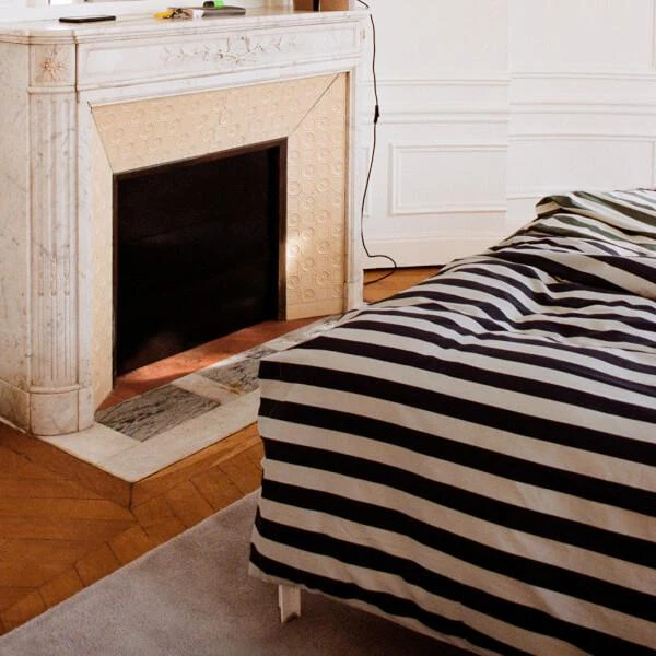 The Hut HAY Été Duvet Cover - Midnight Blue & Grey 4