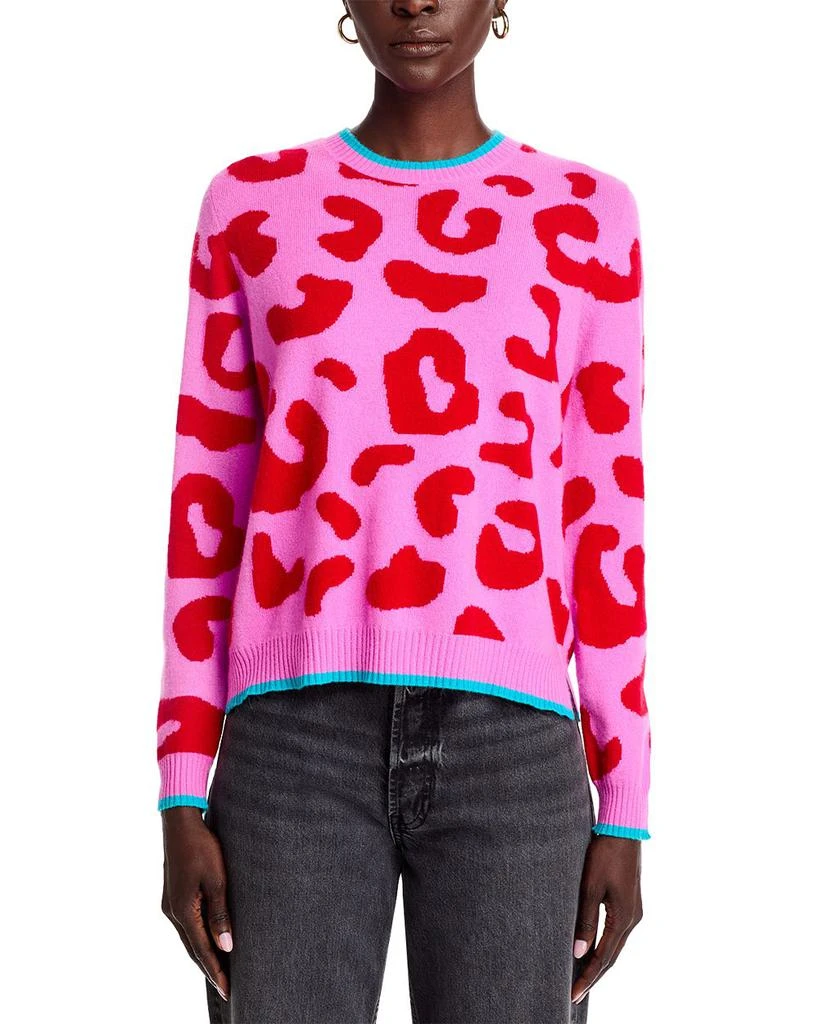 Jumper 1234 Cashmere Tipped Leopard Sweater 6