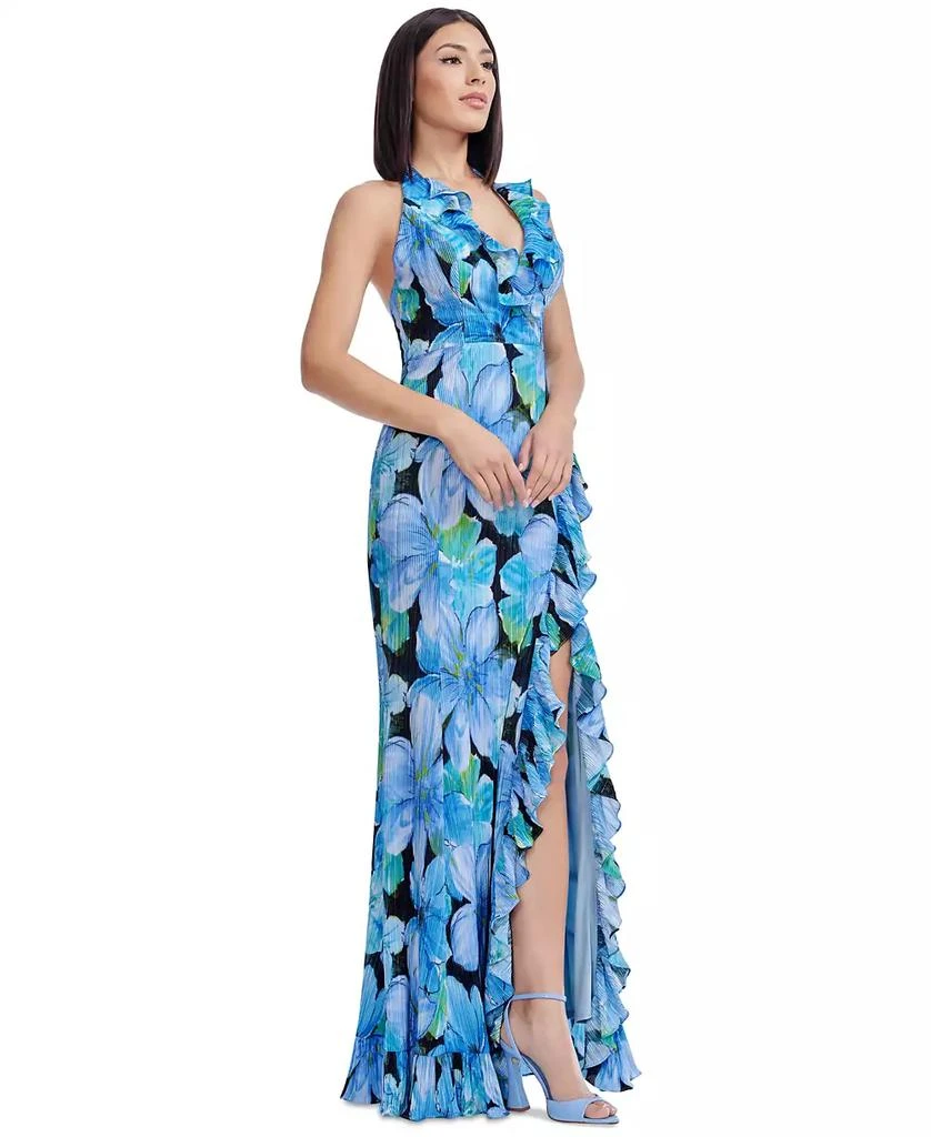 Women's Kathleen Ruffle-Trim Halter Gown  On Sale Now with Up to 61% Off |  Discover Exclusive Deals & Savings at BeyondStyle  Authentic Dress The Population  dress|women's fashion|dresses with Limited-Time Discounts,