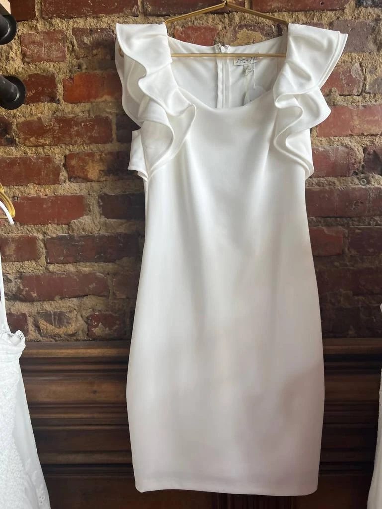 she sky white dress She+Sky White and Ruby Striped Sleeveless Midi Dress