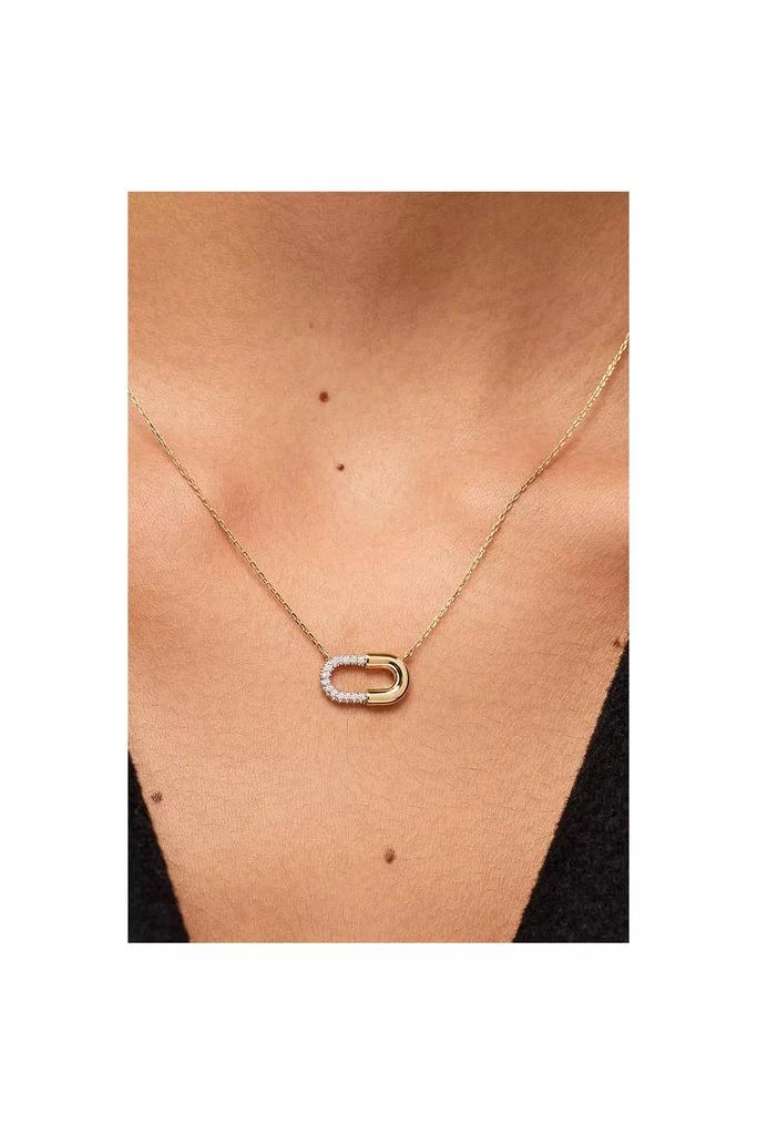 Ana Luisa Ana Luisa Blake Necklace Mini Micropave Gold Pendant 4