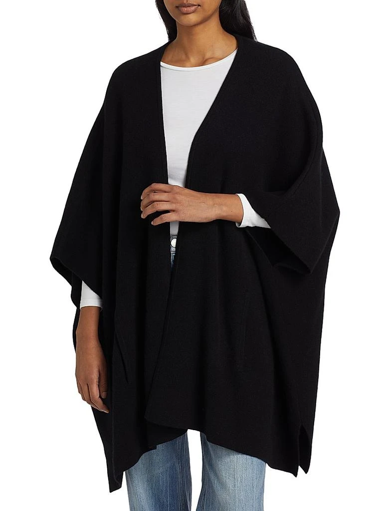 Sofia Cashmere Cashmere Double-Knit Cape 3