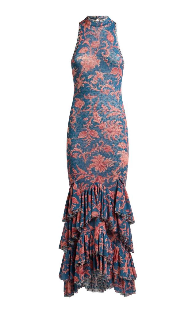 satin halter neck bridesmaid dress Dillon main image 1