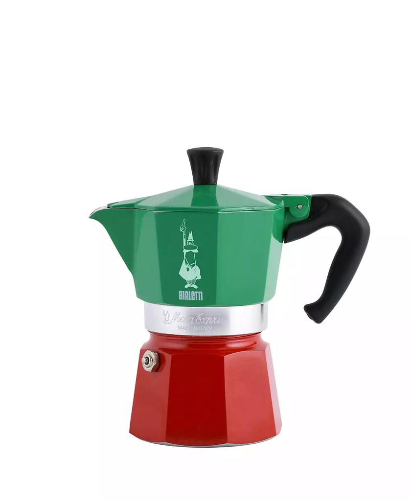 Bialetti Moka Express 130 ML 3 Cups Tricolore Coffeemaker