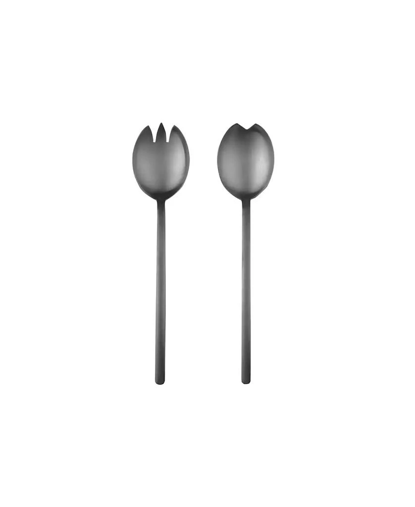 Mepra Due Ice Oro Nero Salad Server Set, 2 Piece