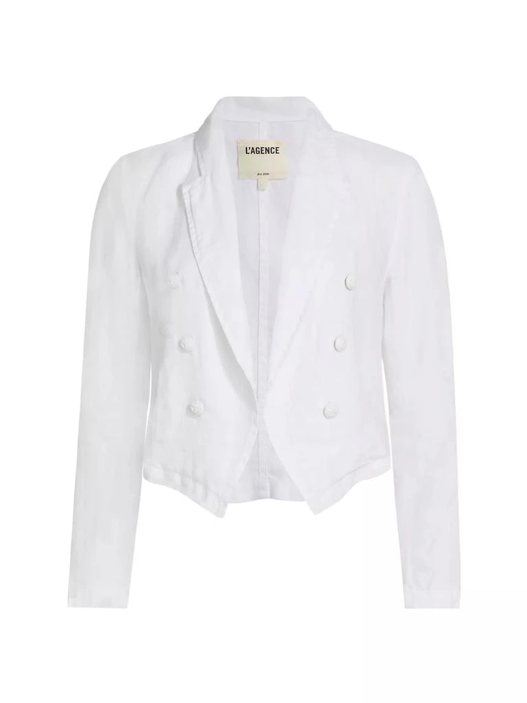 L'Agence Wayne Cropped Double-Breasted Jacket 1