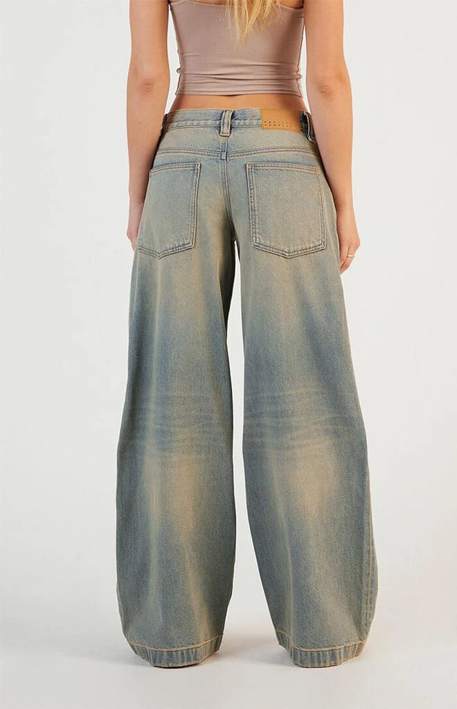 PacSun Sloane Low Rise Ultra Baggy Jeans Light Indigo Tinted 4
