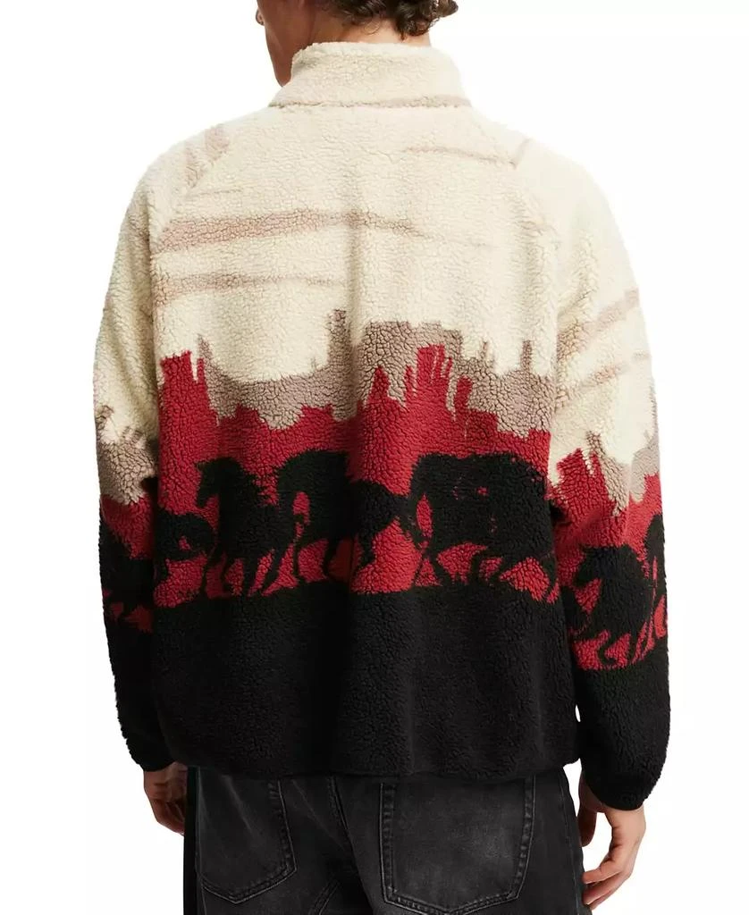 Cotton On Men's Teddy 1/2 Zip Fleece Sweatshirt 2