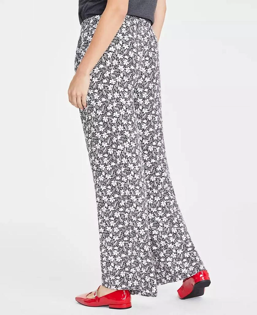 On 34th Women's Printed Wide-Leg Pants, Created for Macy's 4