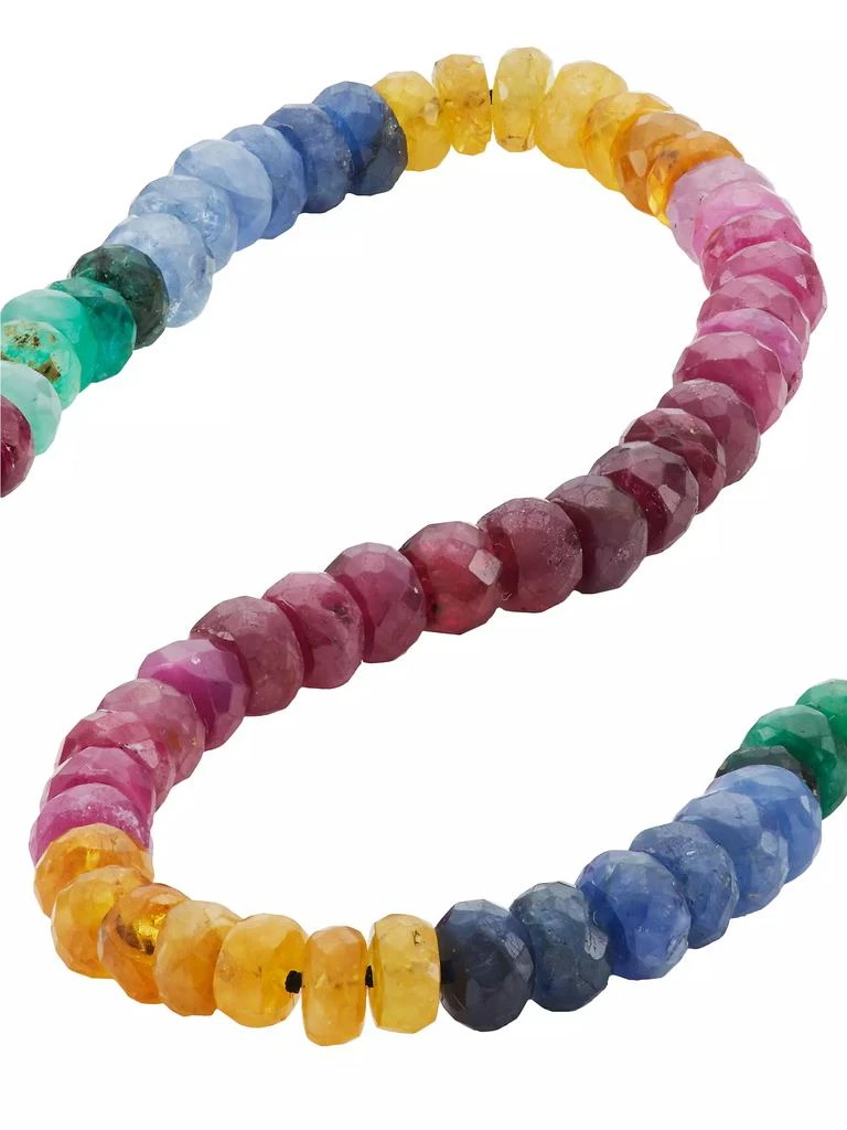 Jia Jia Arizona 14K Yellow Gold & Rainbow Sapphire Beaded Necklace 4