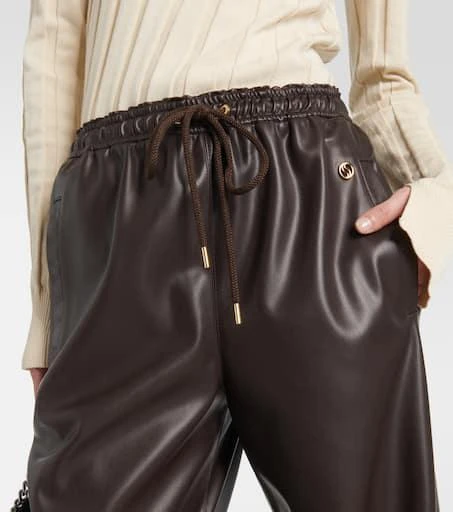 Stella McCartney Faux leather sweatpants 4
