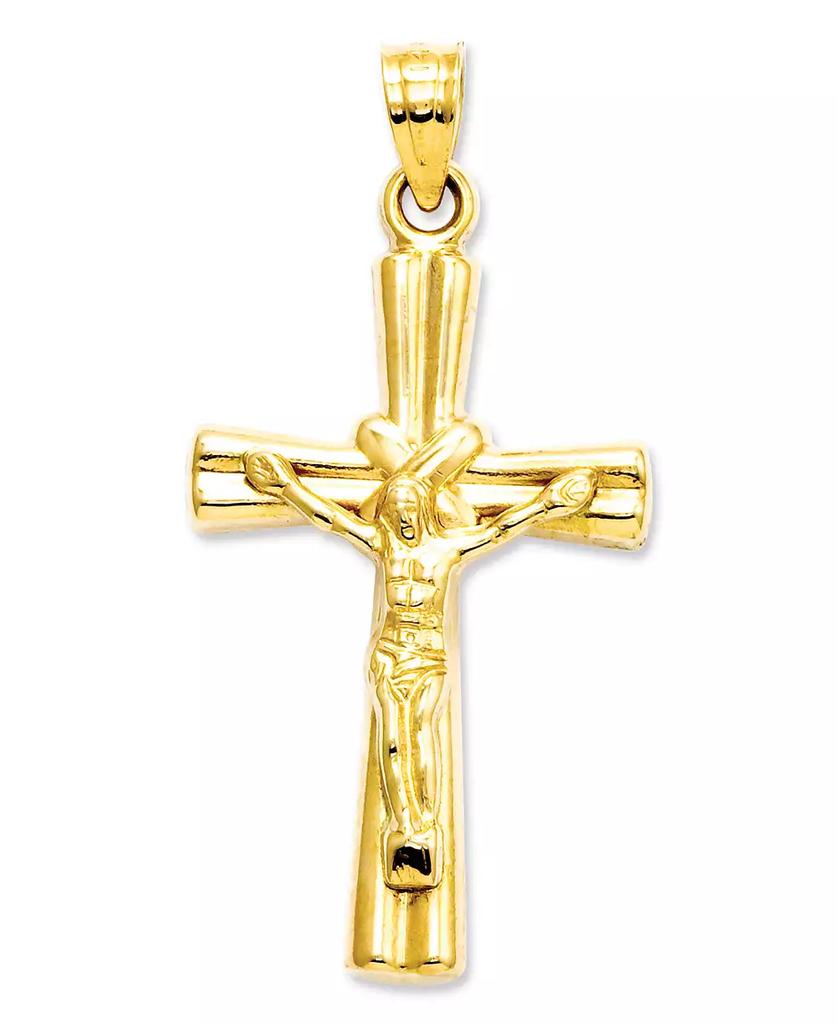 Macy's 14k Gold Charm, Reversible Crucifix Cross Charm