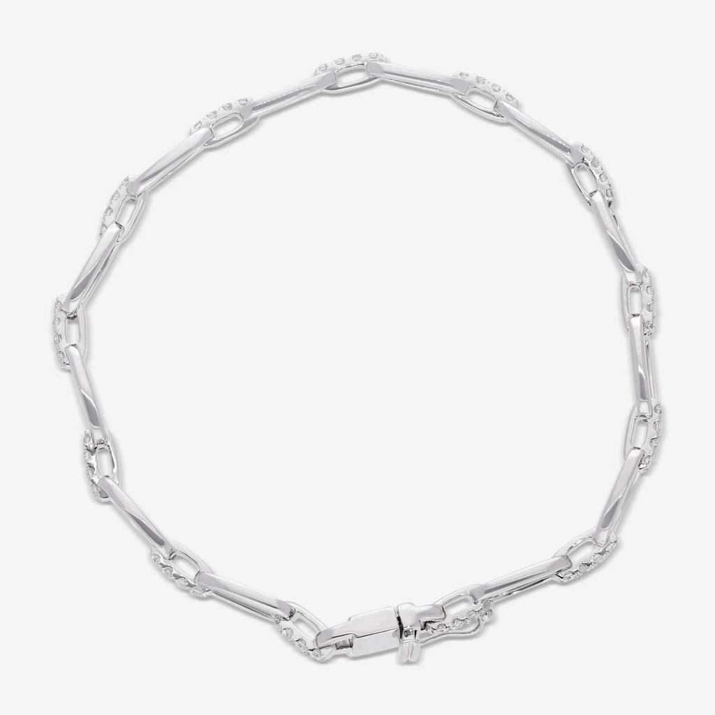 Ina Mar Ina Mar 18K White Gold Diamond 0.85ct.twd. Link Bracelet ALB-17503 2