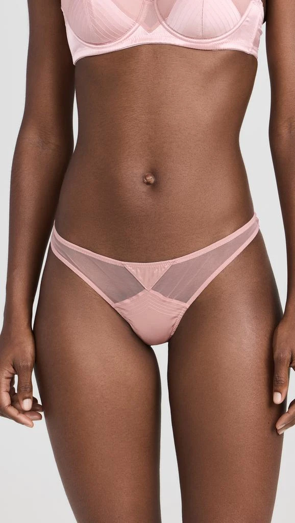 Fleur du Mal Top Stitch Thong 1