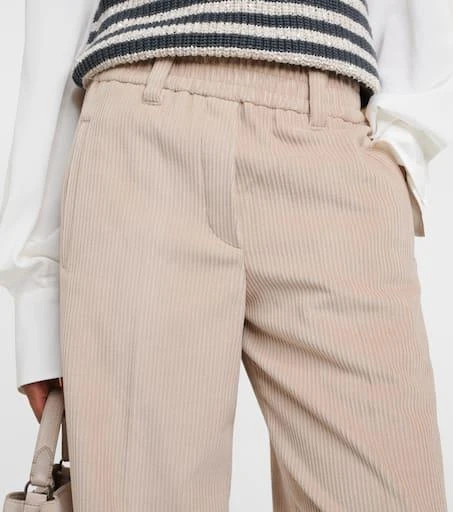 Brunello Cucinelli Cotton corduroy wide-leg pants 4