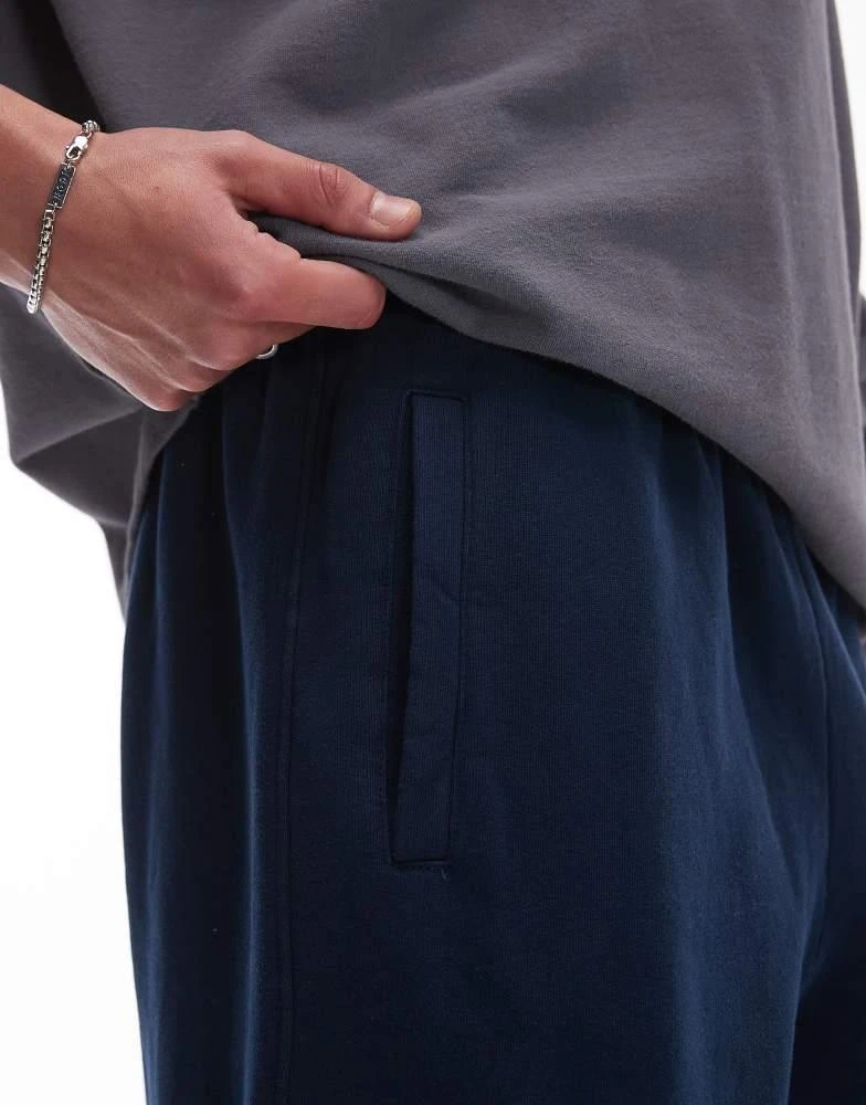 Topman Topman washed straight leg jogger in blue 4