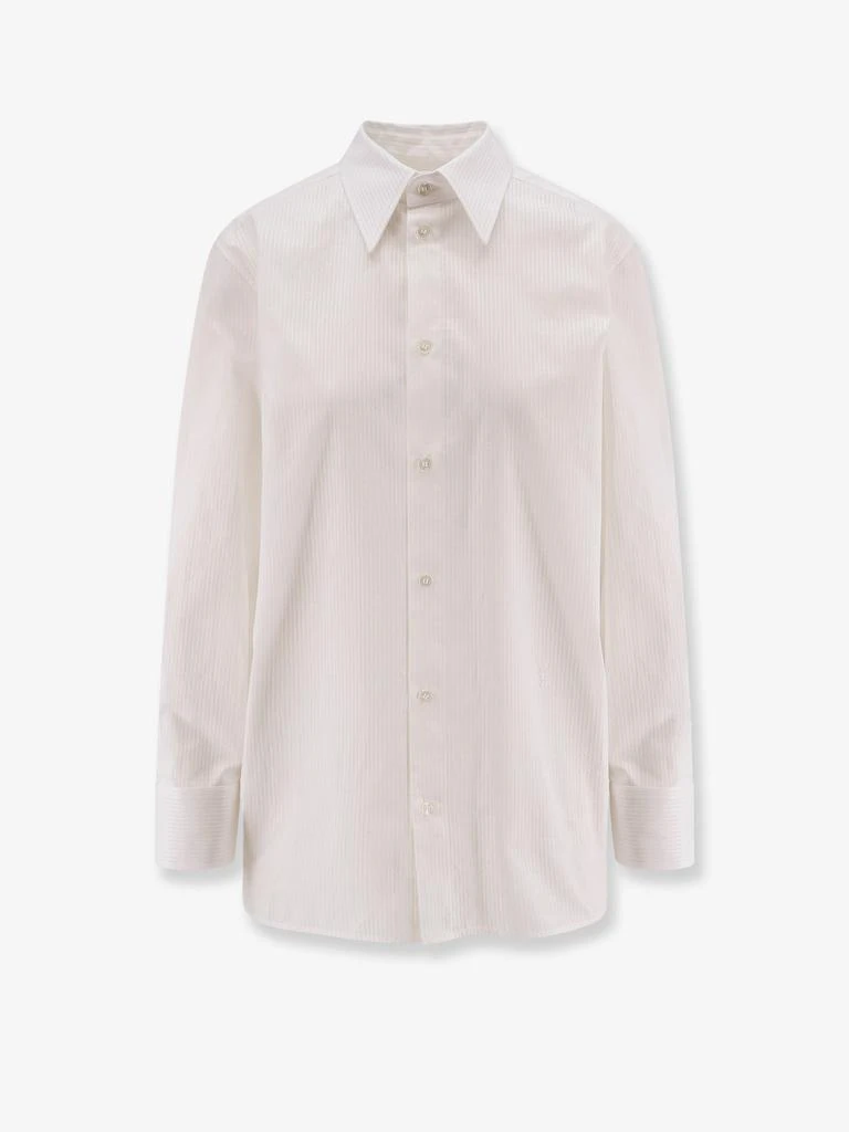 Yves Saint Laurent Certified cotton shirt with Cassandre embroidery 1