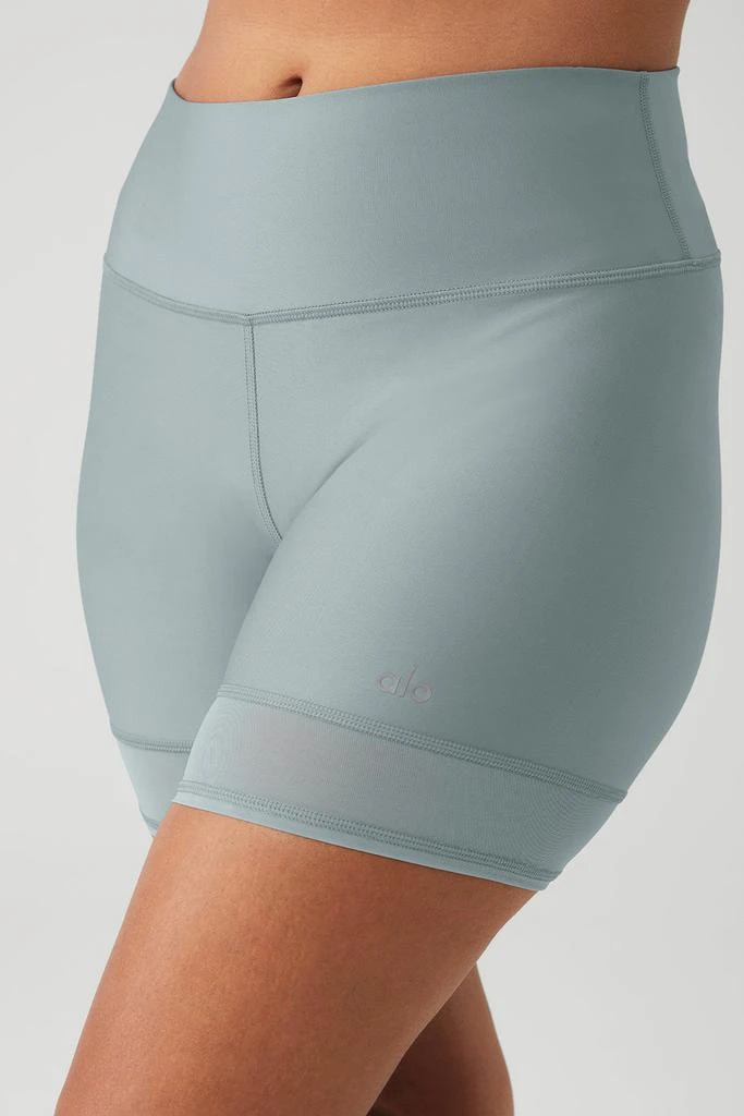 Alo 5" Airlift Double Trouble Biker Short - Cosmic Grey 8