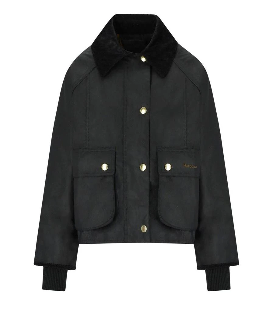 Barbour Barbour Beadnell Wax Black Cropped Jacket 1