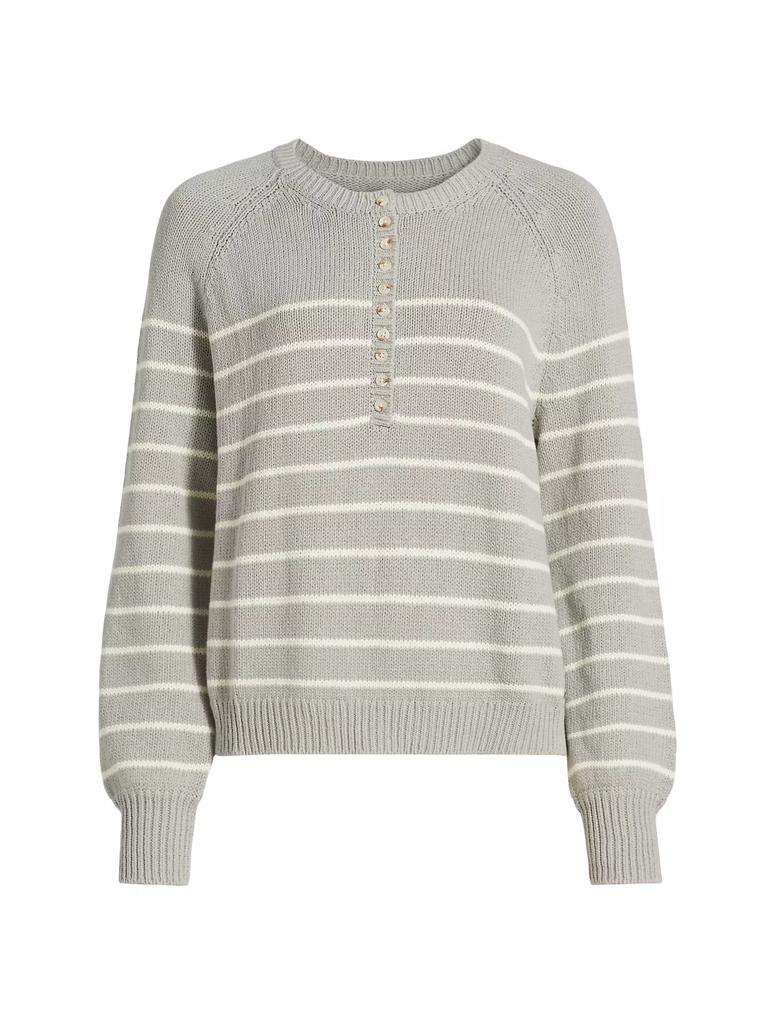 The Normal Brand Josefine Cotton Henley Sweater