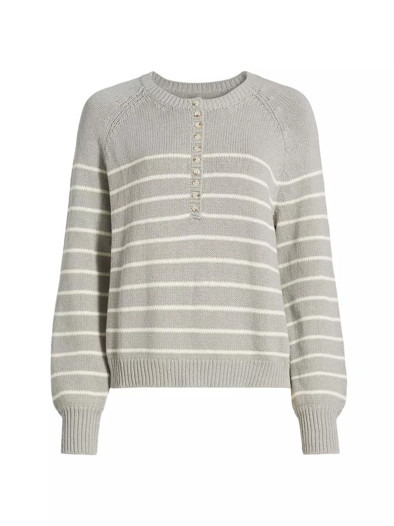 The Normal Brand Josefine Cotton Henley Sweater 1