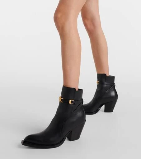 Versace Medusa 
95 leather ankle boots 4