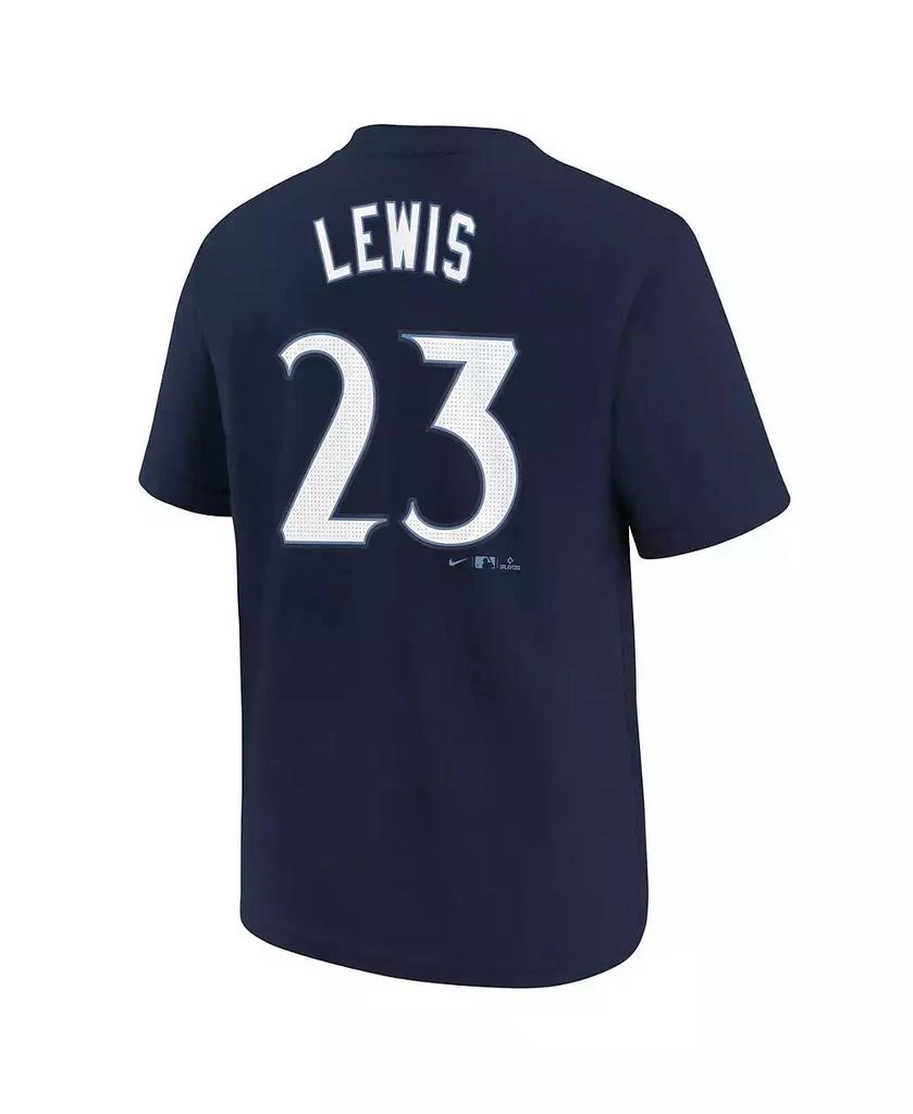 NIKE Big Boys and Girls Royce Lewis Navy Minnesota Twins Fuse City Connect Name Number T-Shirt 3