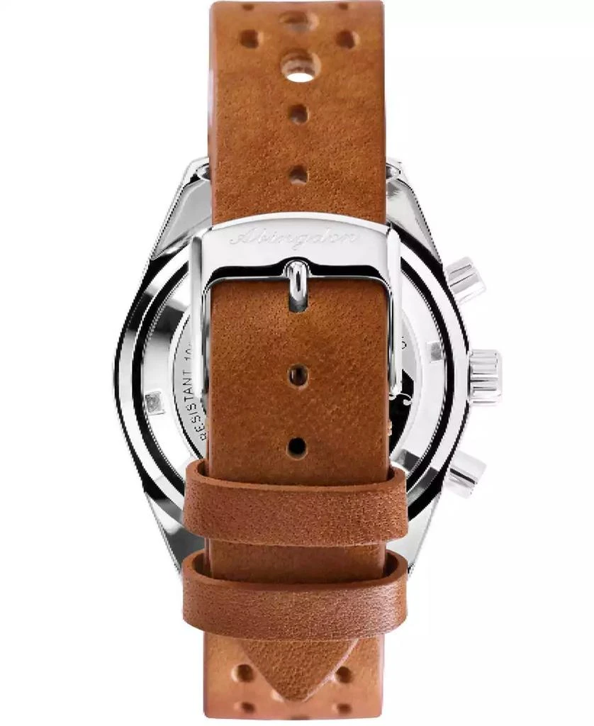 Abingdon Co. Women's Chronograph Jordan Brown Perforated Leather Strap Watch 40mm 3