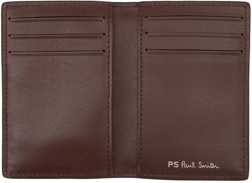 Paul Smith Black 'Broad Stripe Zebra' Card Holder 3