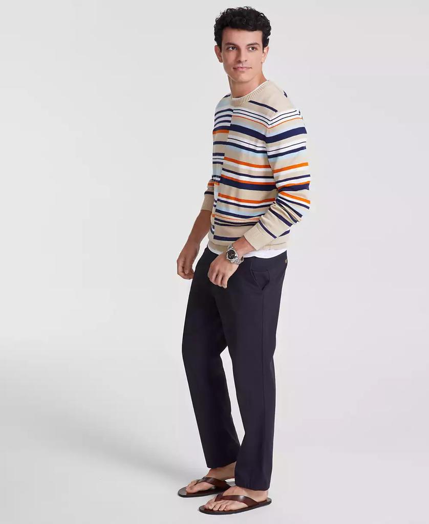 Club Room Men's Mixed Stripe Crewneck Sweater, Created for Macy's