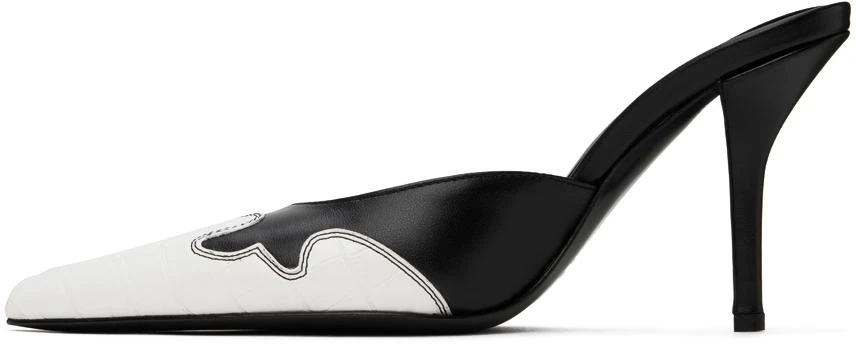 Miaou Black & White GIABORGHINI Edition June Mules 3