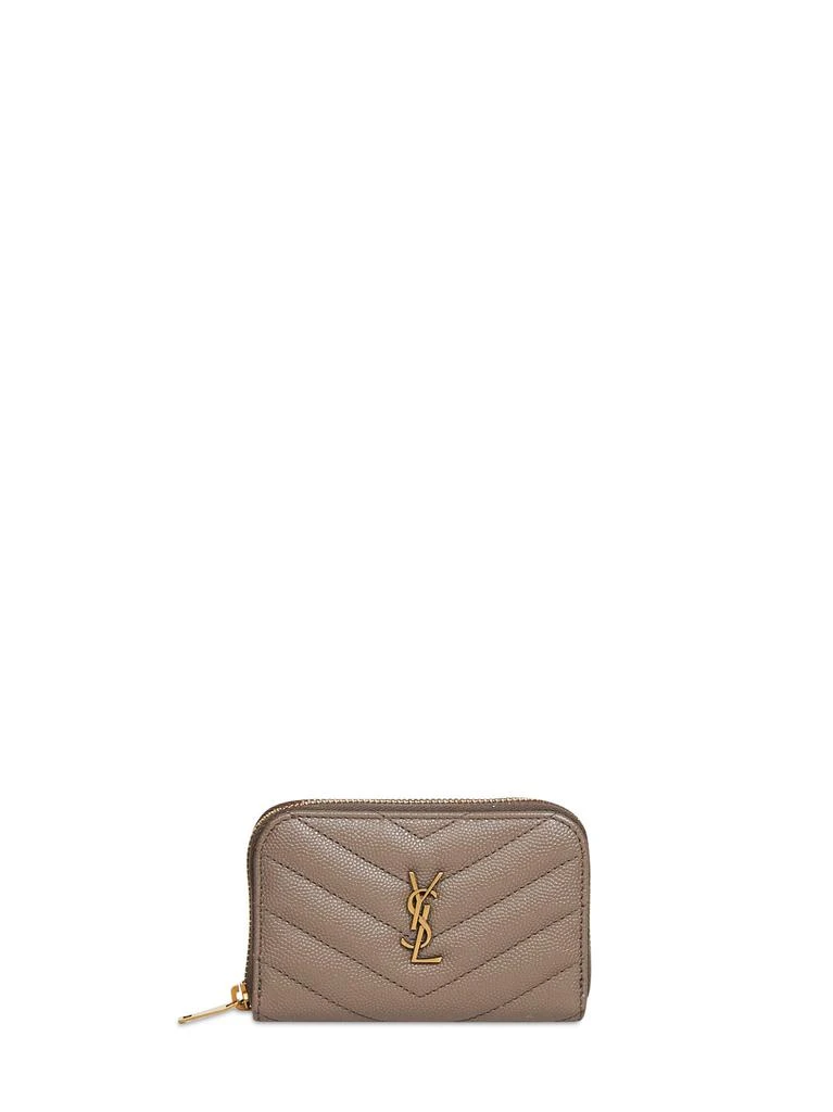 Yves Saint Laurent SAINT LAURENT | Light taupe Cassandre zipped change purse | Women | PZ