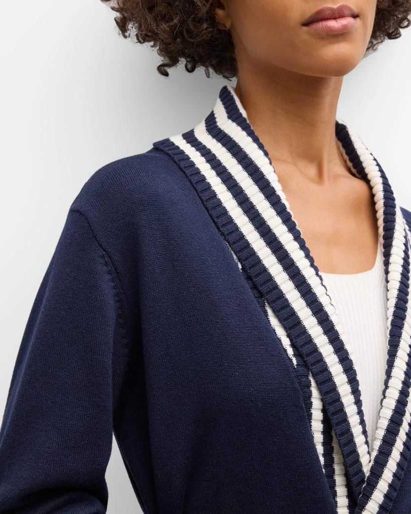 Le Superbe White Cap Cashmere-Blend Boyfriend Cardigan 5