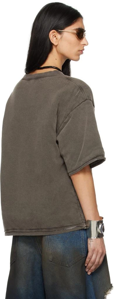 LU'U DAN Gray Wadded T-shirt 3