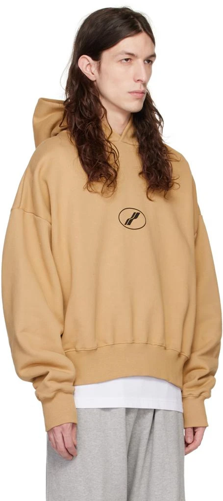 We11done Beige Center Basic Hoodie 2