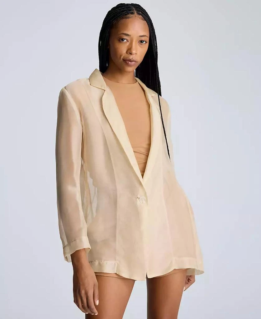Kenneth Cole Women's Organza Boyfriend Blazer 1