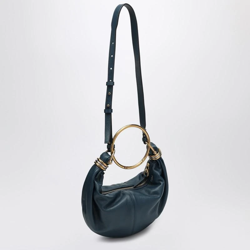 Chloé Small Bracelet Hobo bag blue 4