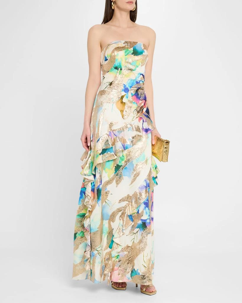Ramy Brook Dominika Strapless Metallic Jacquard Gown - Dresses & Skirts -  Free Shipping - BeyondStyle