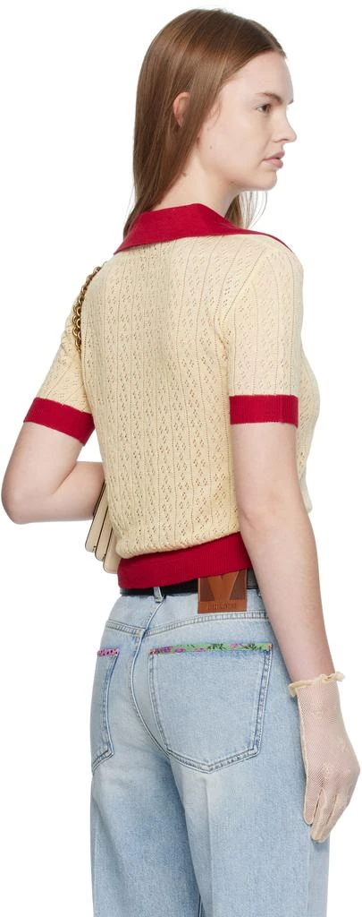 Valentino Beige Flax Linen Polo 3