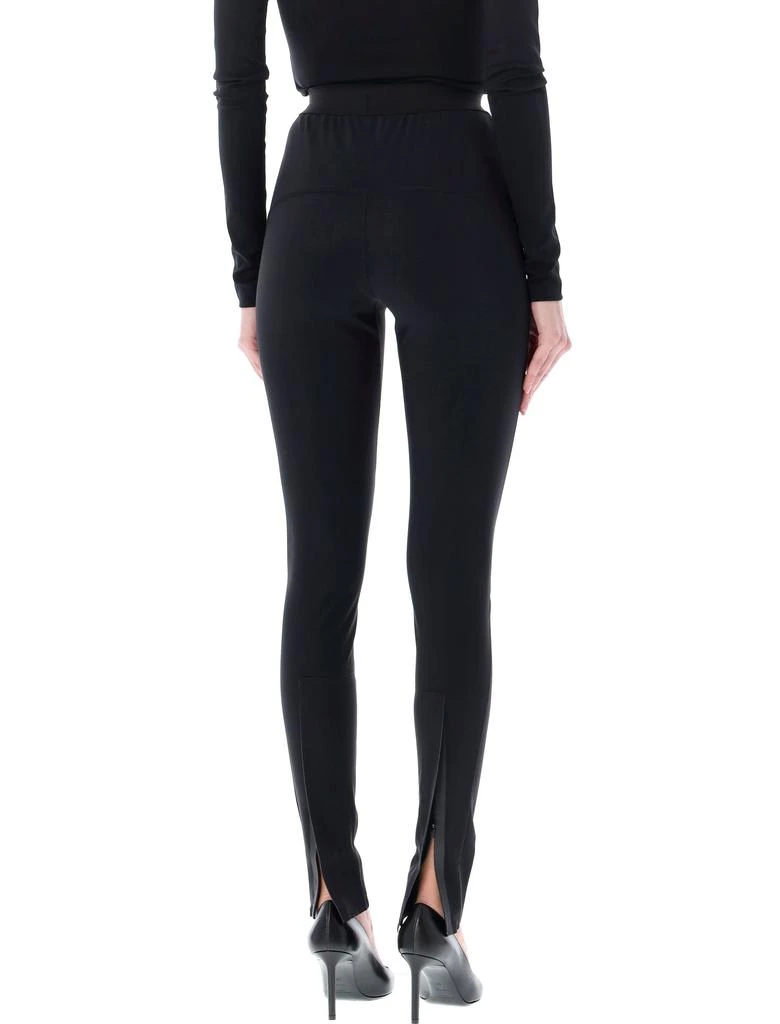 WARDROBE.NYC BONDED BACK ZIP LEGGINGS 2
