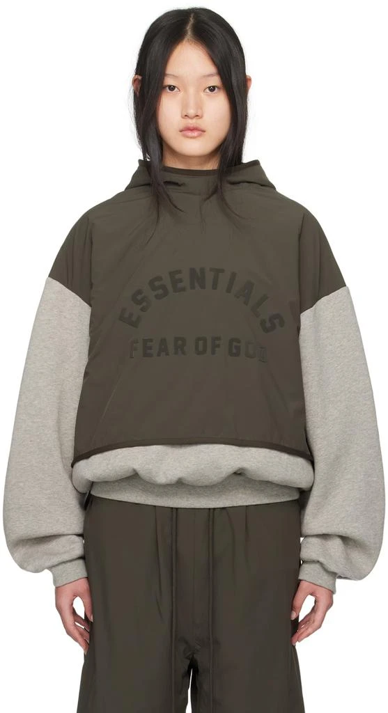 Fear of God ESSENTIALS Gray Bonded Hoodie 1